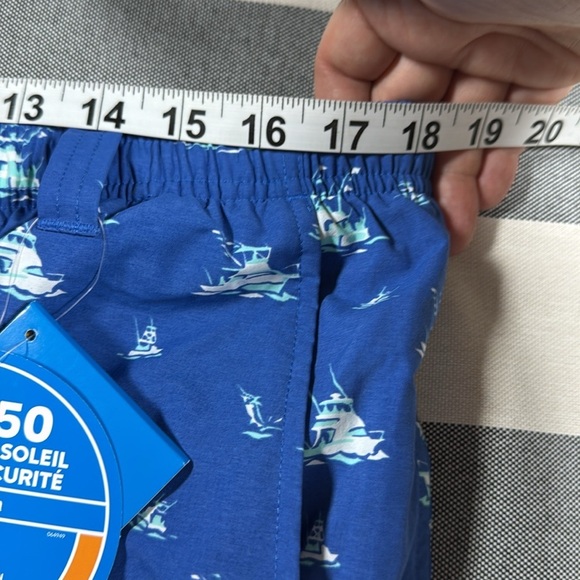 Columbia Men’s Swim Trunks Blue Boat Print Backcast Shorts S NWT 6” Inseam UPF - Picture 11 of 15